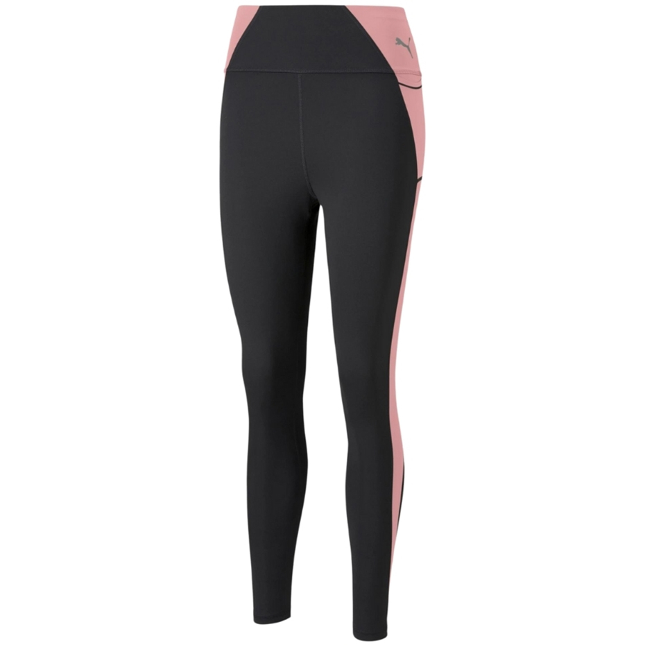 Colanti Puma Evostripe cu talie inalta 78 negru-roz 589158 01 pentru femei