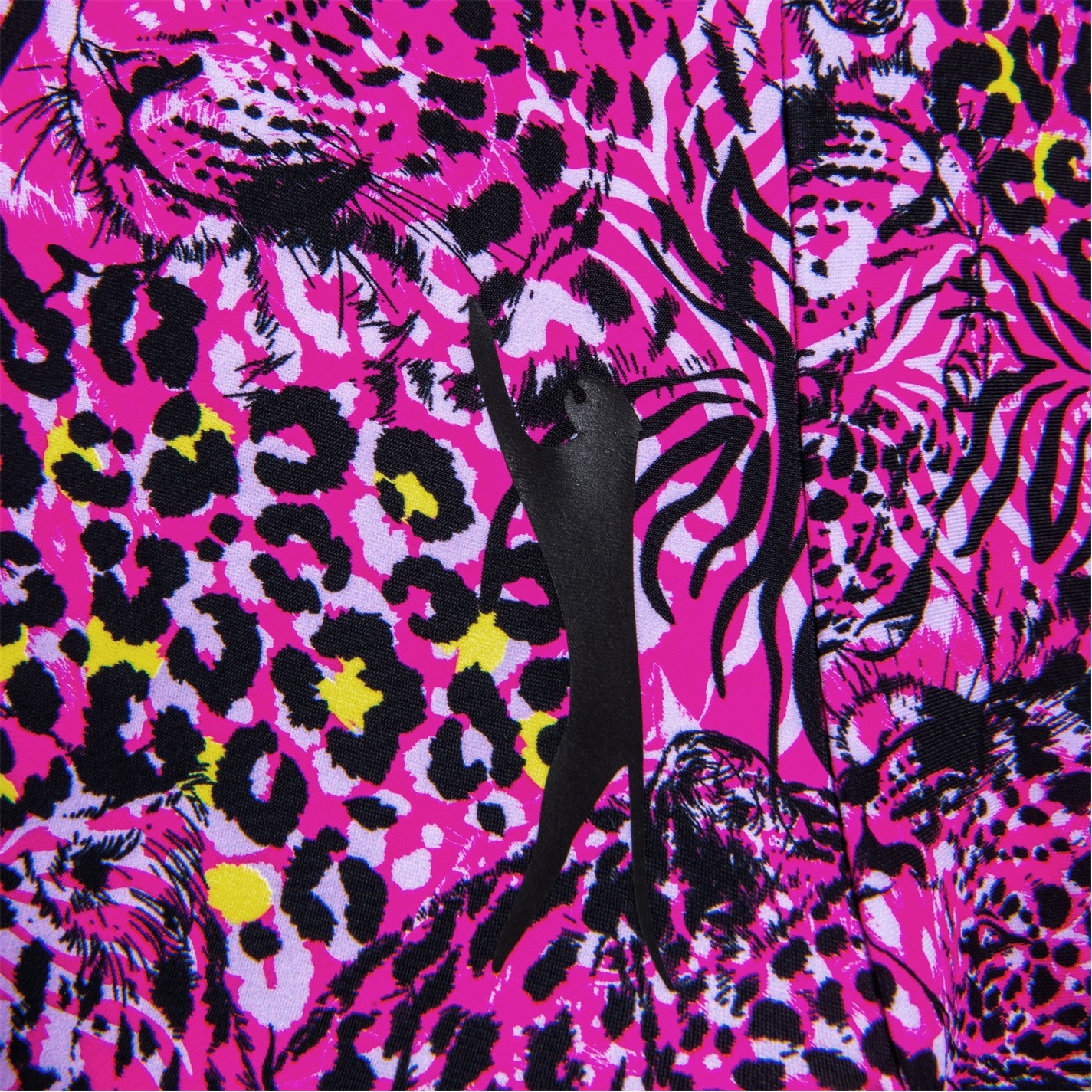 Costum de Inot Slazenger plasa Back pentru fetite viv roz negru
