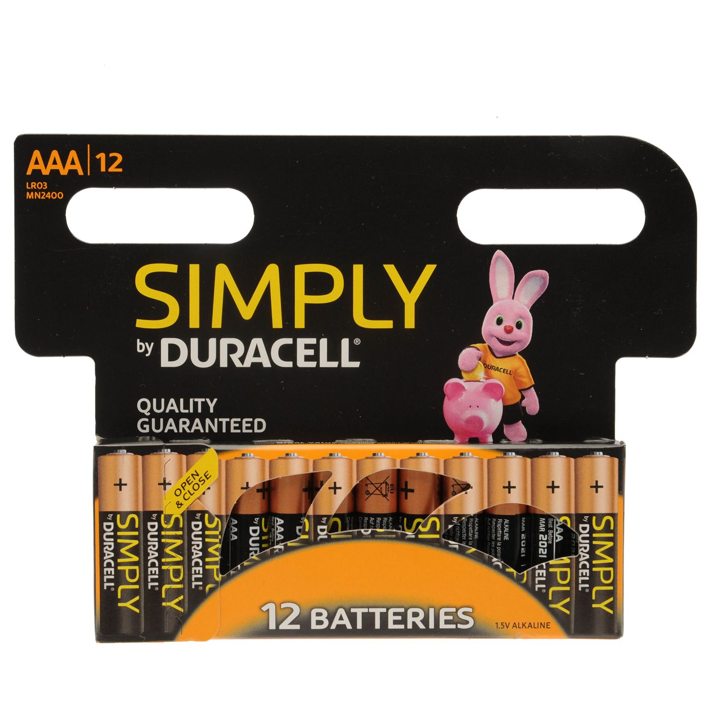 Duracell Simply 12 . AAA Batteries