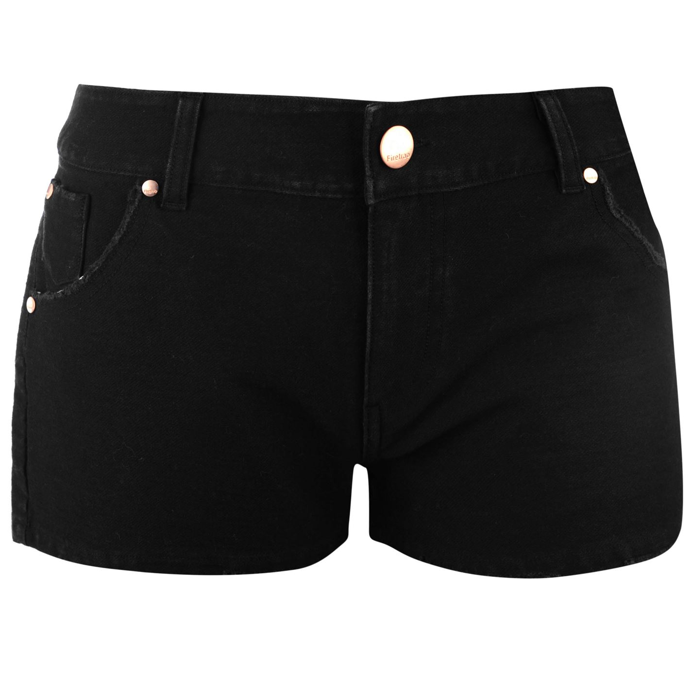 Pantaloni scurti Firetrap Denim Cut Off pentru Femei negru