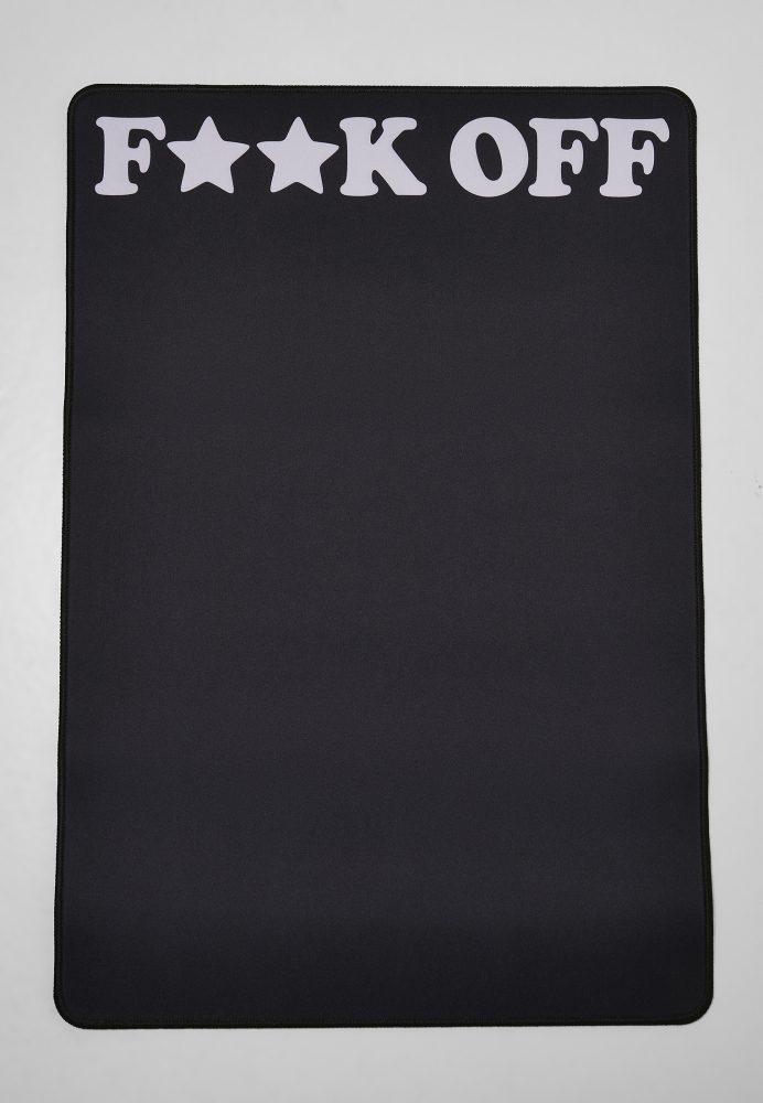 Fuck OFF Desk Pad negru alb Mister Tee