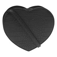 Geanta Glamorous Heart Croc negru