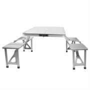 Gelert Aluminium Table and Stool Set