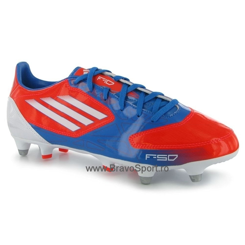 Ghete de fotbal adidas F10 TRX SG pentru Barbati rosu deschis alb