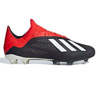 Ghete de fotbal adidas X 18.2 FG pentru Barbati negru alb rosu