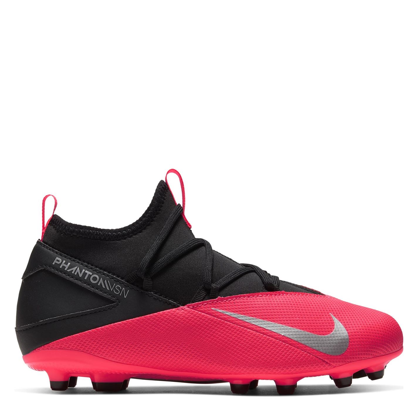 Ghete de fotbal Nike Phantom Vision Club DF FG pentru copii rosu inchis negru