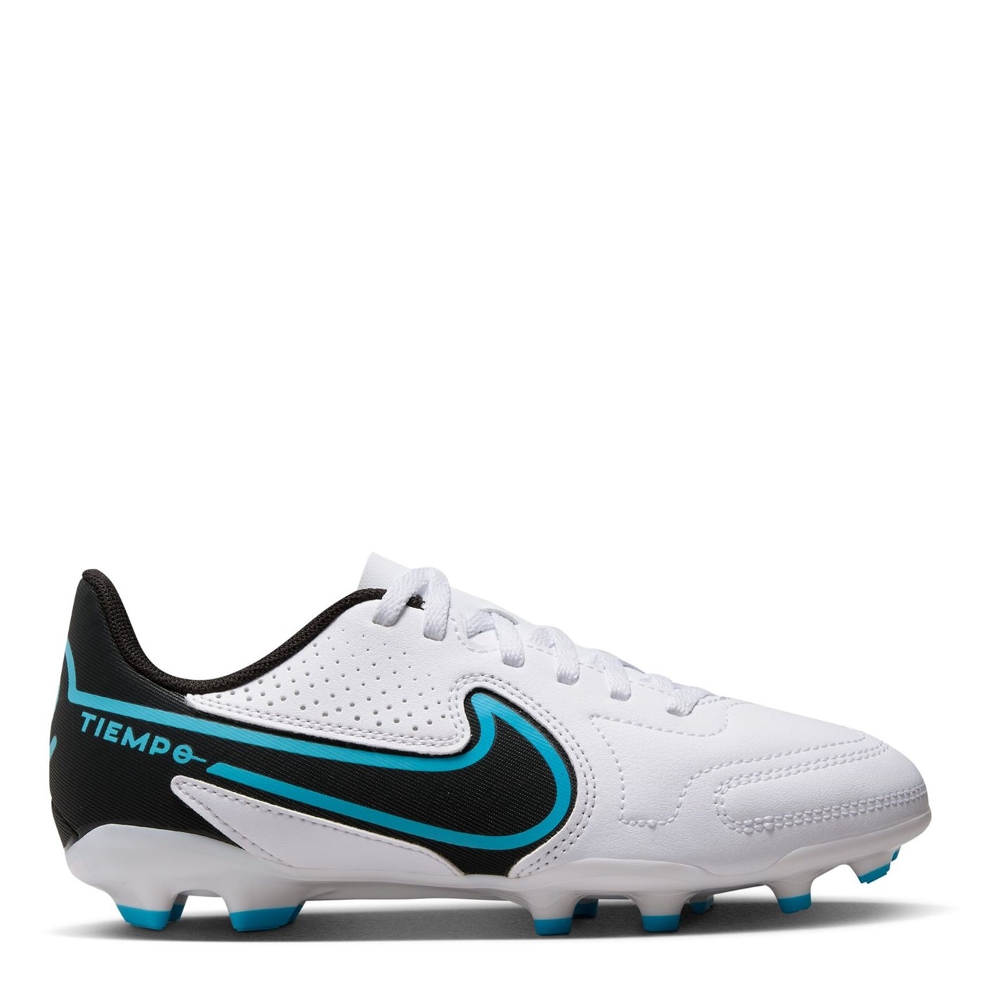 Ghete de fotbal Nike Tiempo Legend Club FG pentru copii alb negru