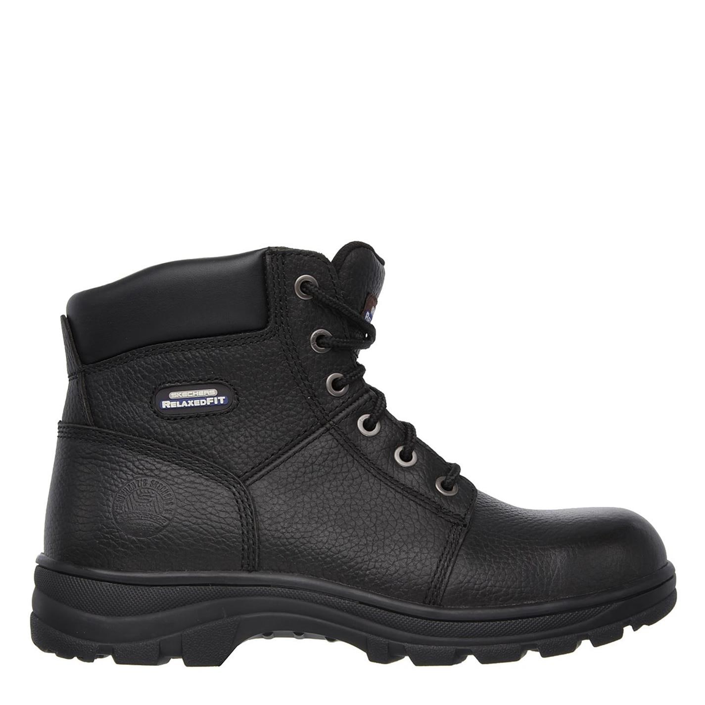 Ghete de lucru Skechers Work Workshire bombeu din otel pentru Barbati negru