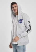 Hanorac Southpole NASA Insignia Logo cu fermoar deschis gri