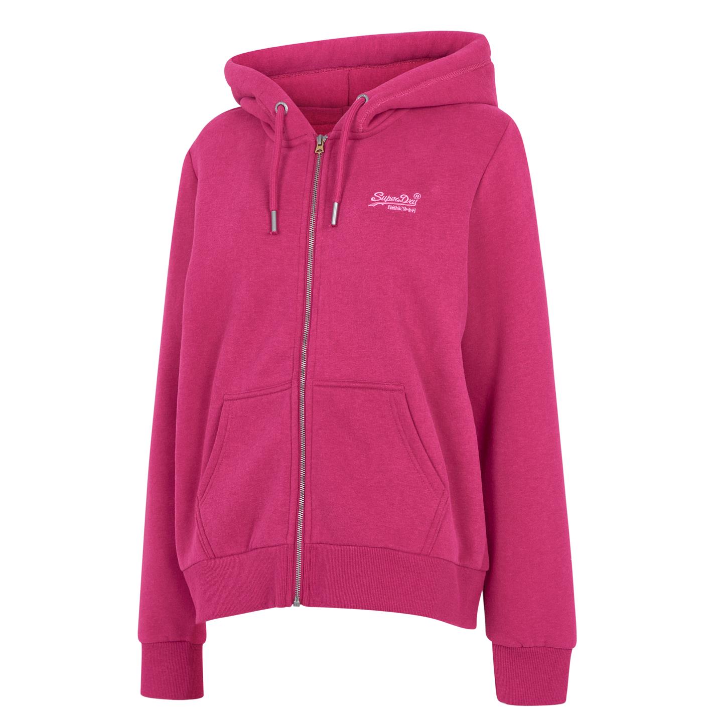 Hanorac Superdry Embroidered Logo soft roz mke