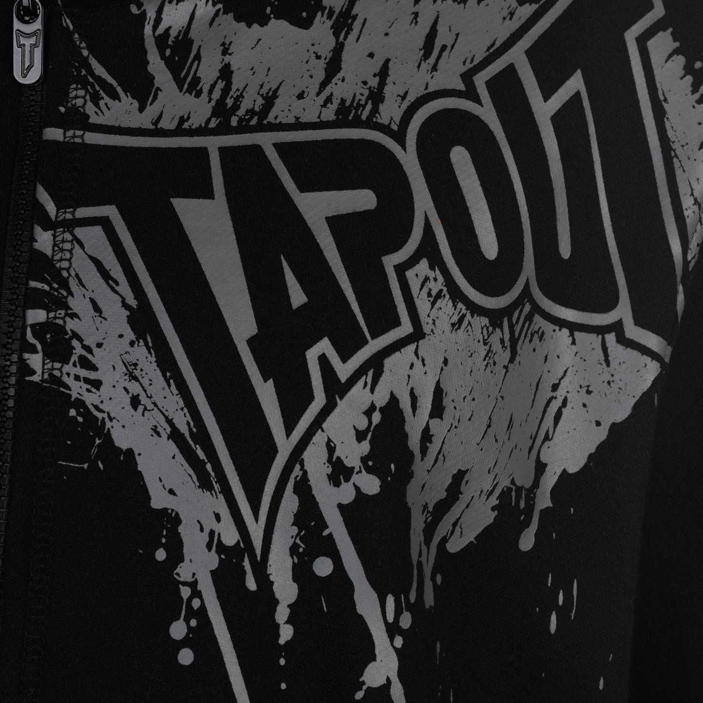 Hanorac Tapout Logo cu fermoar Through pentru Barbati negru