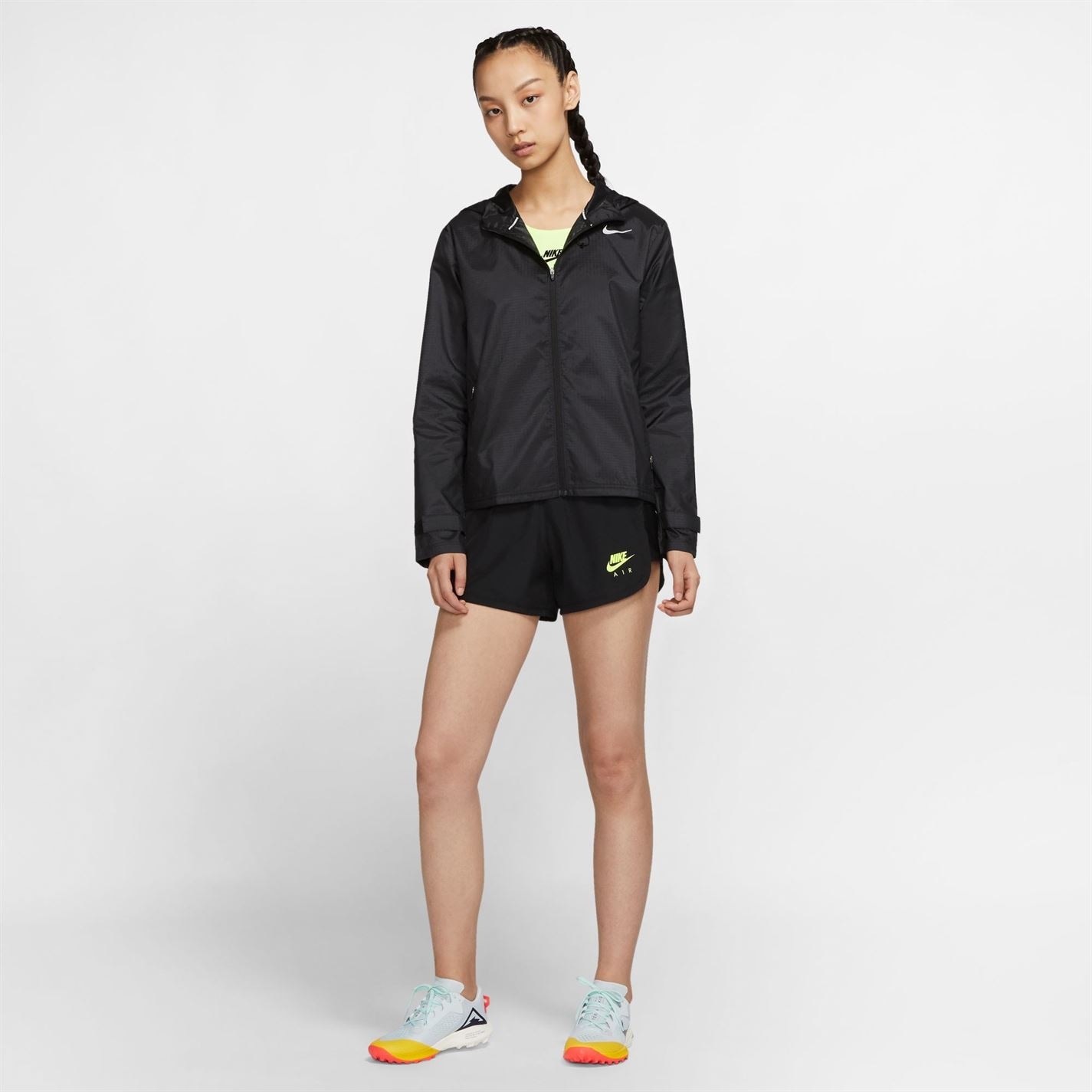 Jacheta Nike Essential alergare pentru femei negru