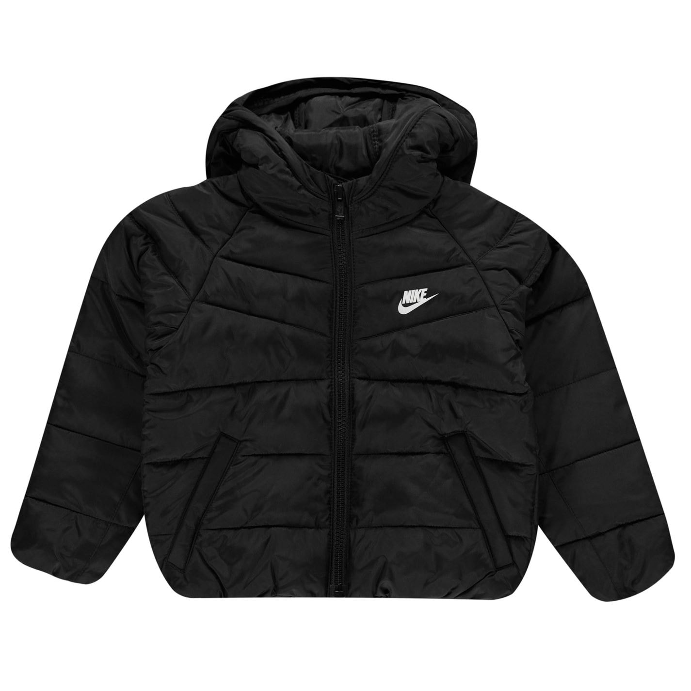 Jacheta Nike cu gluga pentru baieti negru