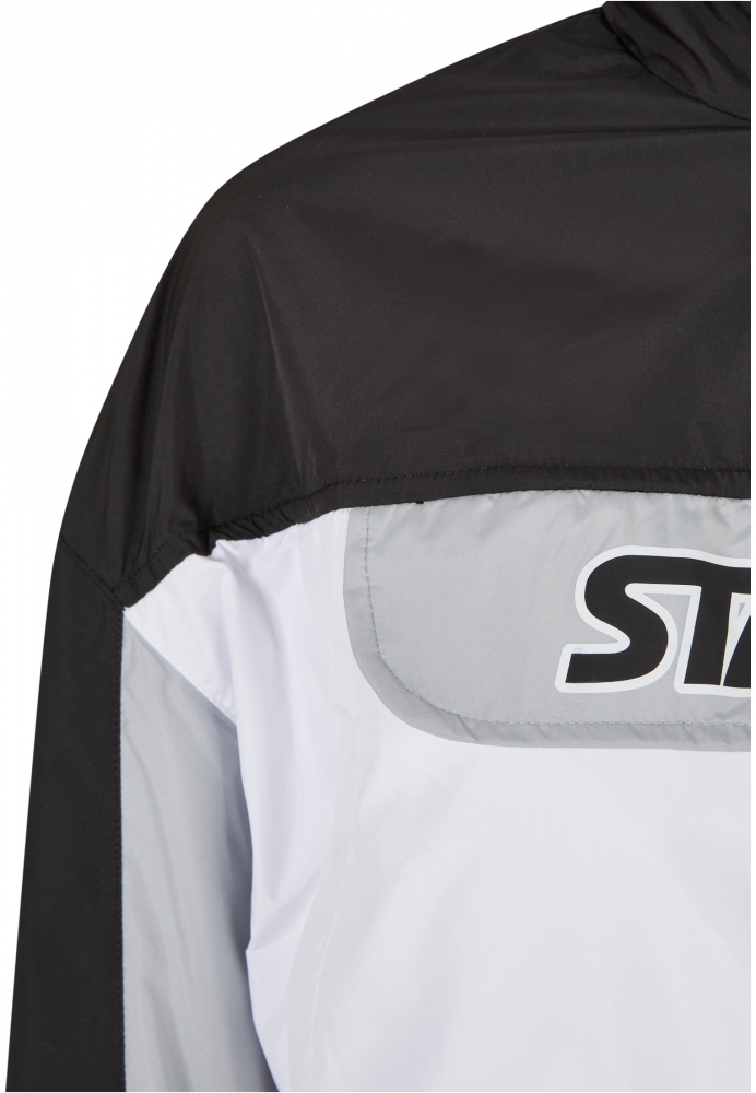 Jacheta Pulover Starter Colorblock pentru Femei negru alb