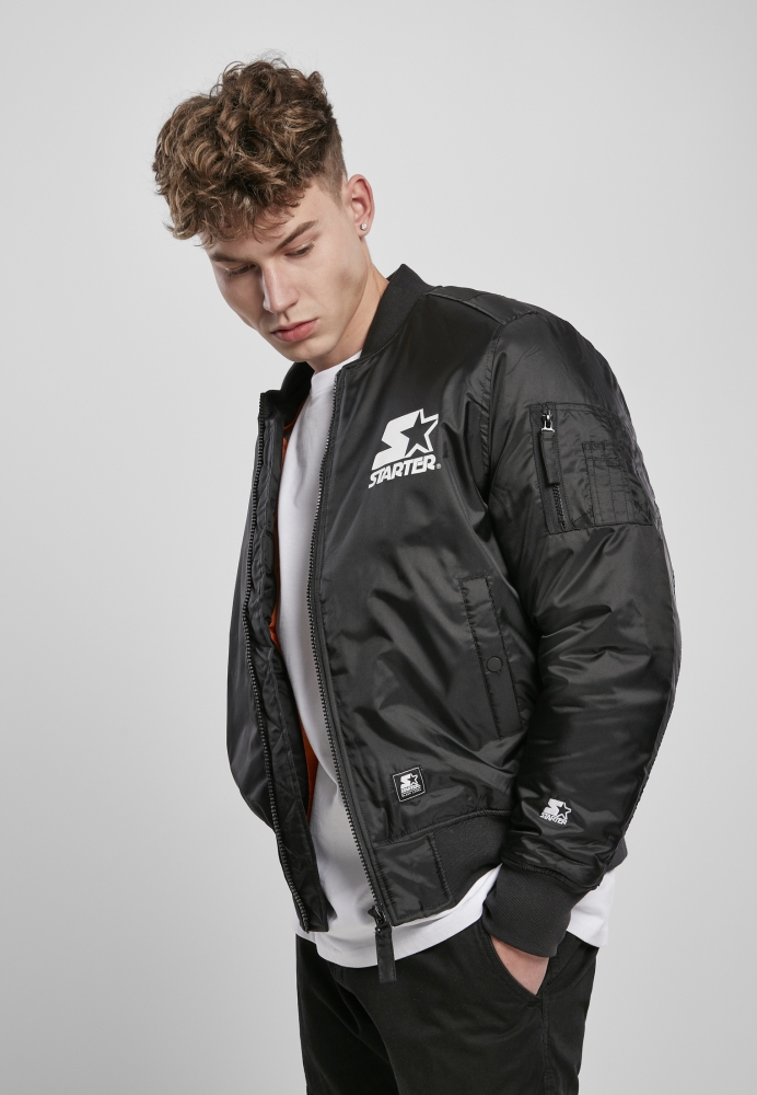 Jacheta Starter The clasic Logo Bomber negru