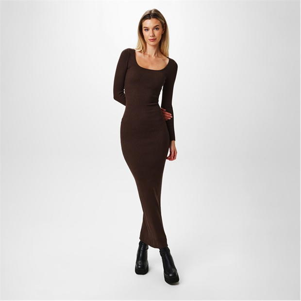 Rochie Jack Wills Square Neck Maxi maro