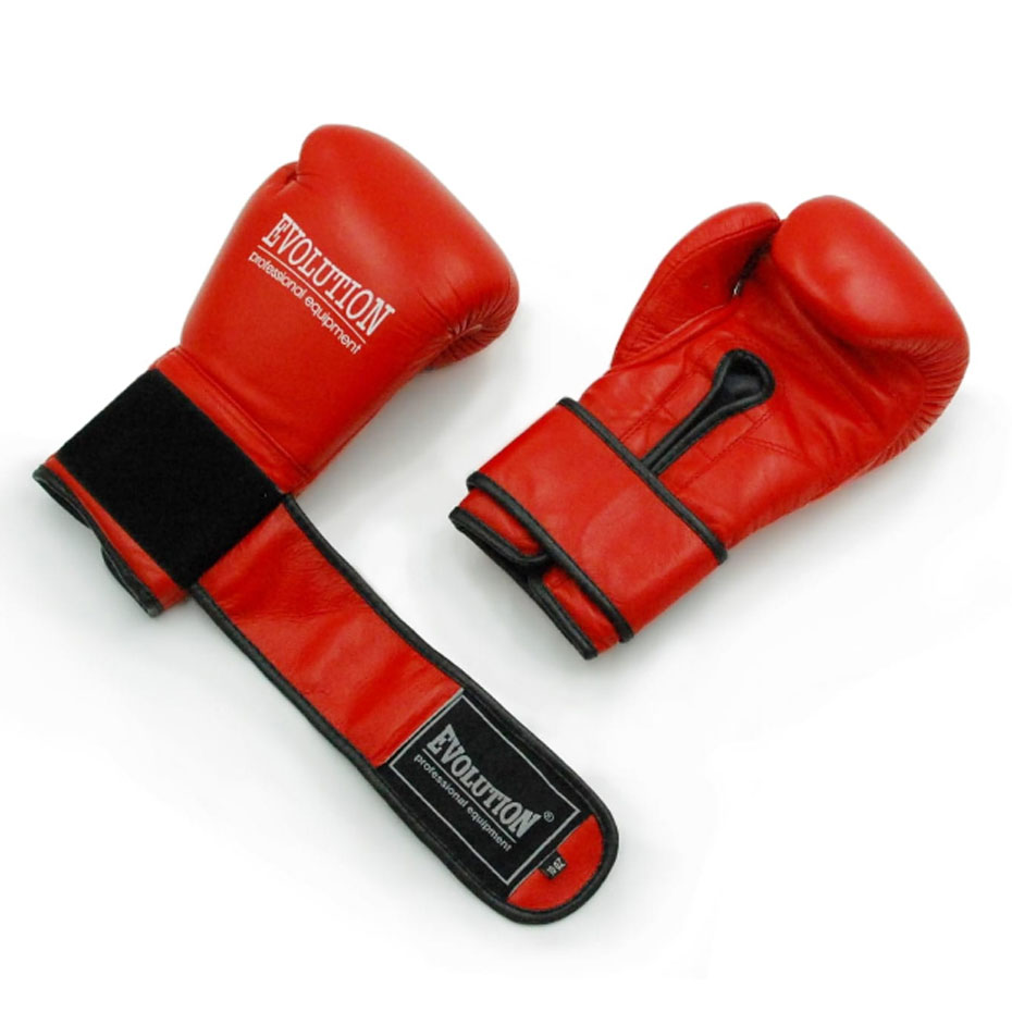 Manusi de box Professional Boxing Evolution Made Of piele naturala PRO RB-1510,1514 rosu