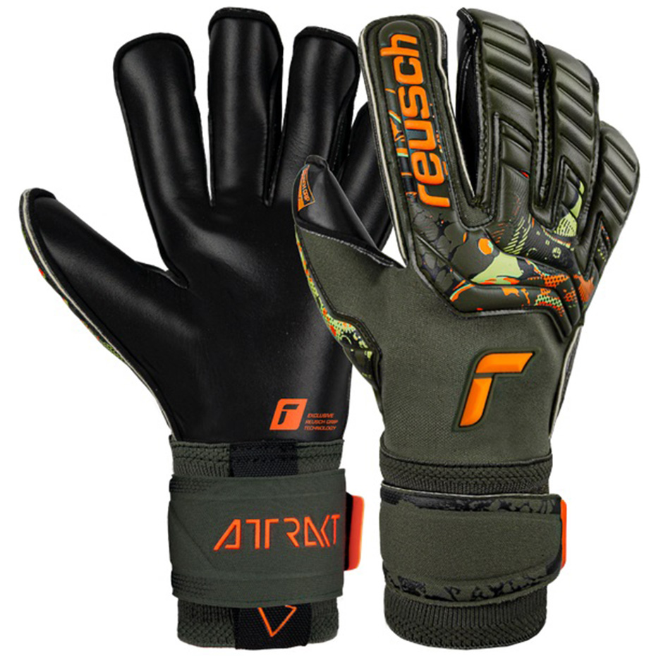 Manusi de Portar Reusch Attrakt Gold X Evolution Cut negru-portocaliu 5370064 5555