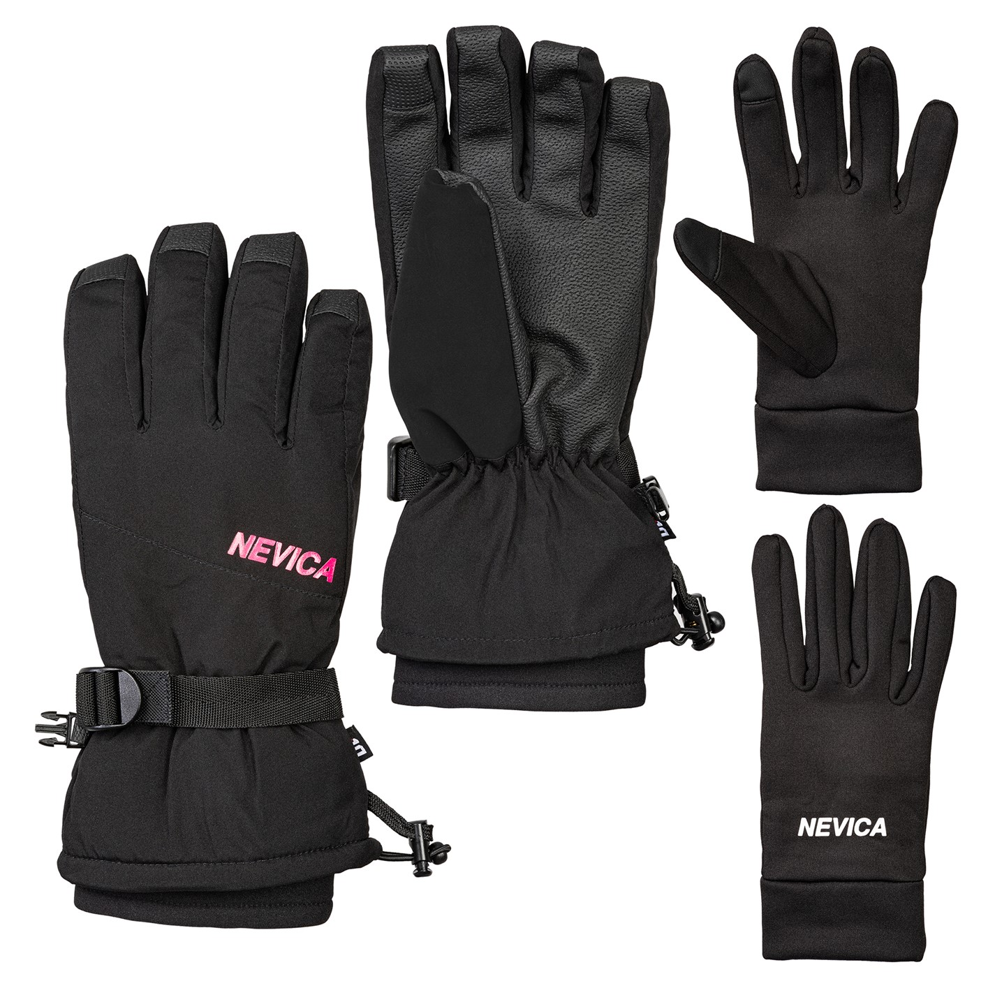 Manusi Nevica 3in1 pentru femei negru