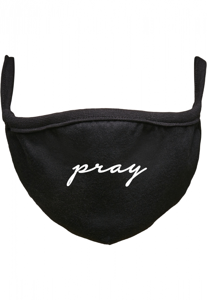 Pray Wording Face Mask negru Mister Tee