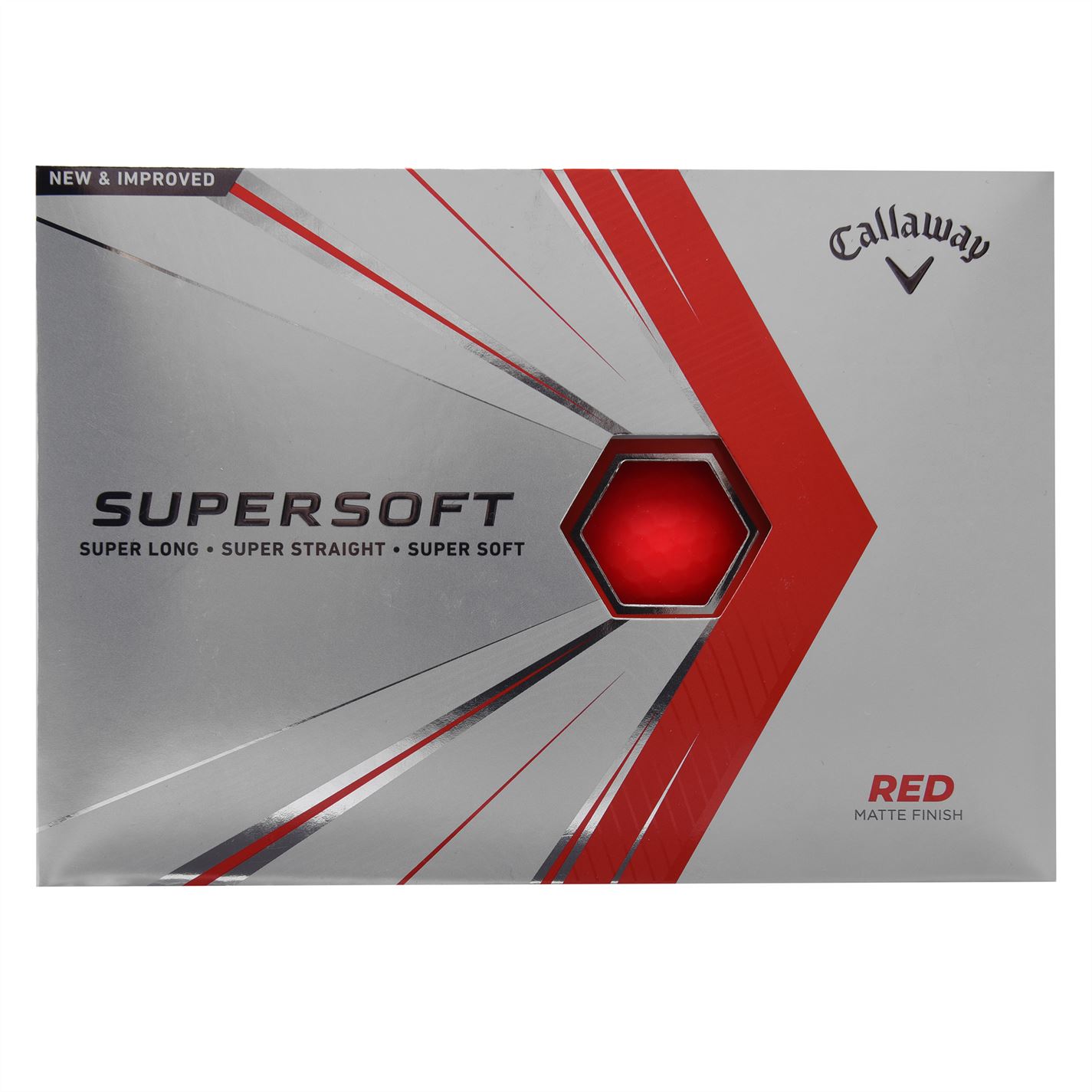 Mingi golf Callaway Supersoft Matte . rosu