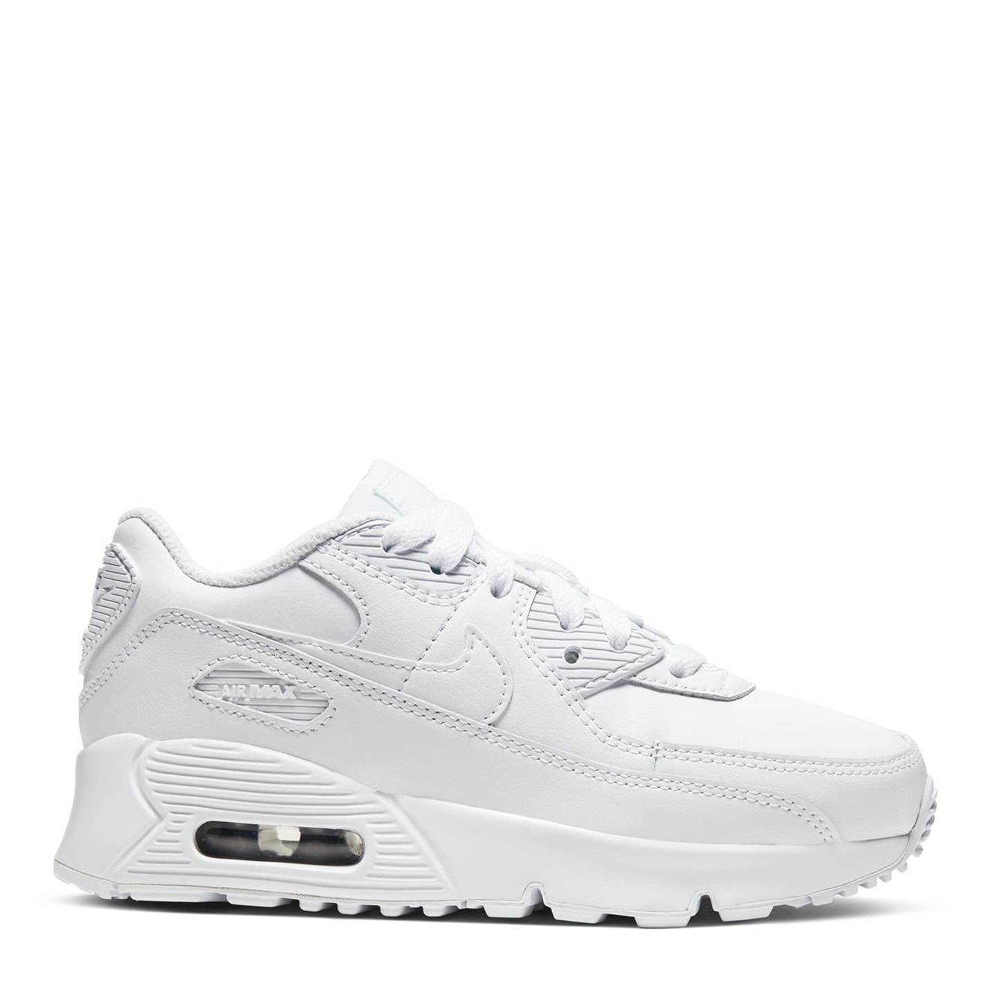 Nike Air Max 90 Little Shoes pentru Copii triple alb