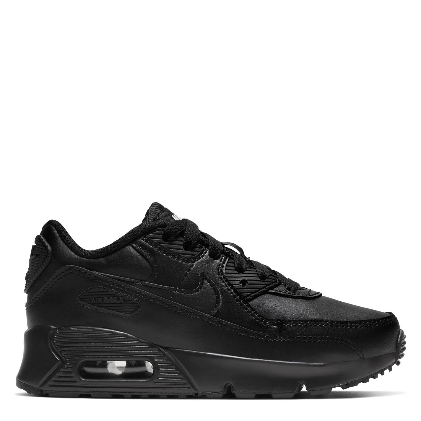 Nike Air Max 90 Little Shoes pentru Copii triple negru