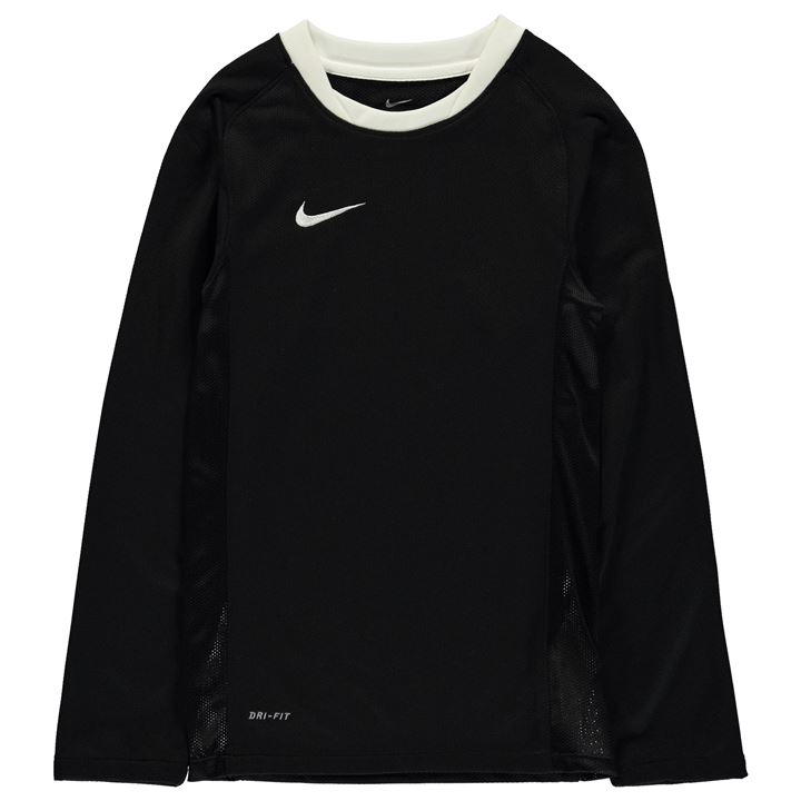 Nike cu Maneca Lunga Brasil Jersey pentru baietei negru