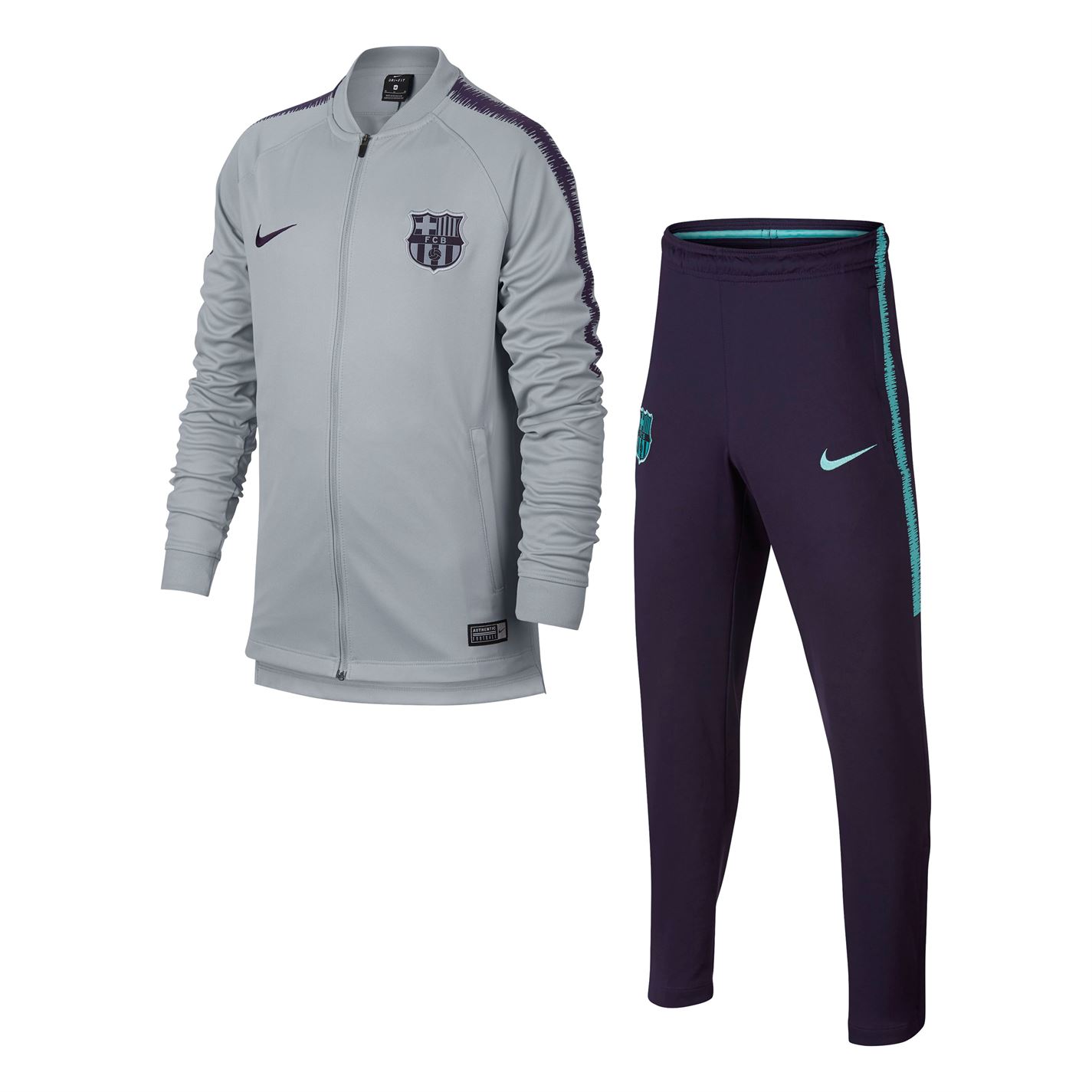 Treninguri Nike FC Barcelona pentru baietei gri