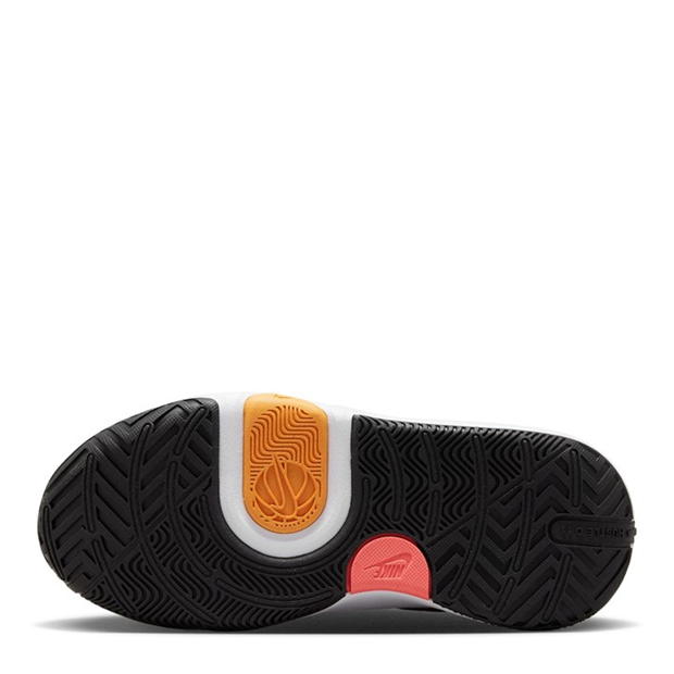 Adidasi pentru baschet Nike Hustle D11 pentru baietei negru portocaliu