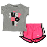 Set bebelusi Tricou Nike JDI and Short pentru fete roz