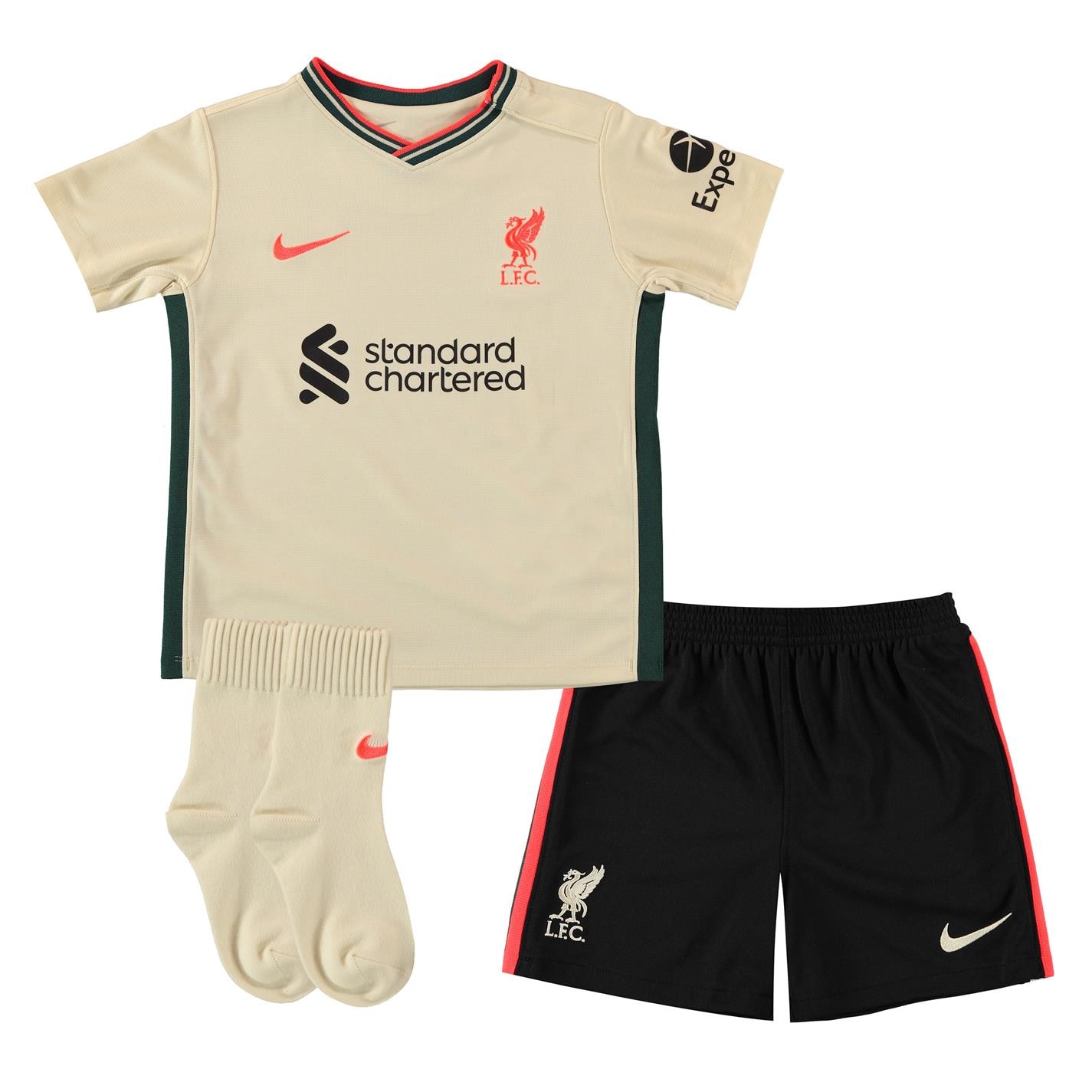 Nike Liverpool Away Kit 2021 2022 pentru Bebelusi roz