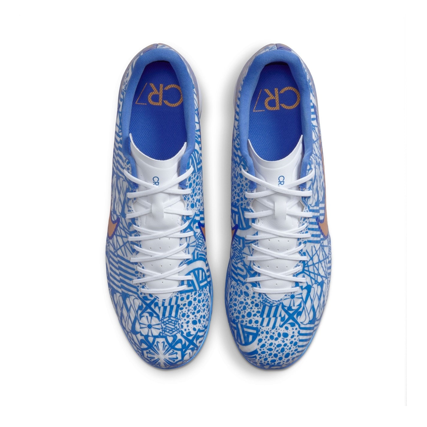 Nike Mercurial Zoom Vapor 15 Academy CR7 IC Indoor/Court Soccer Cleat alb maro