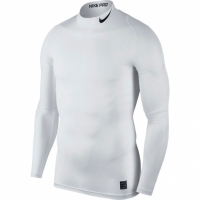 Tricou Nike Pro Cool compresie Mock maneca lunga alb 838079 100 pentru barbati