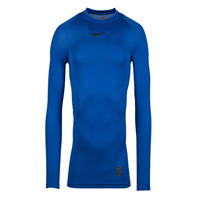 Nike Pro cu Maneca Lunga compresie Top pentru Barbati albastru