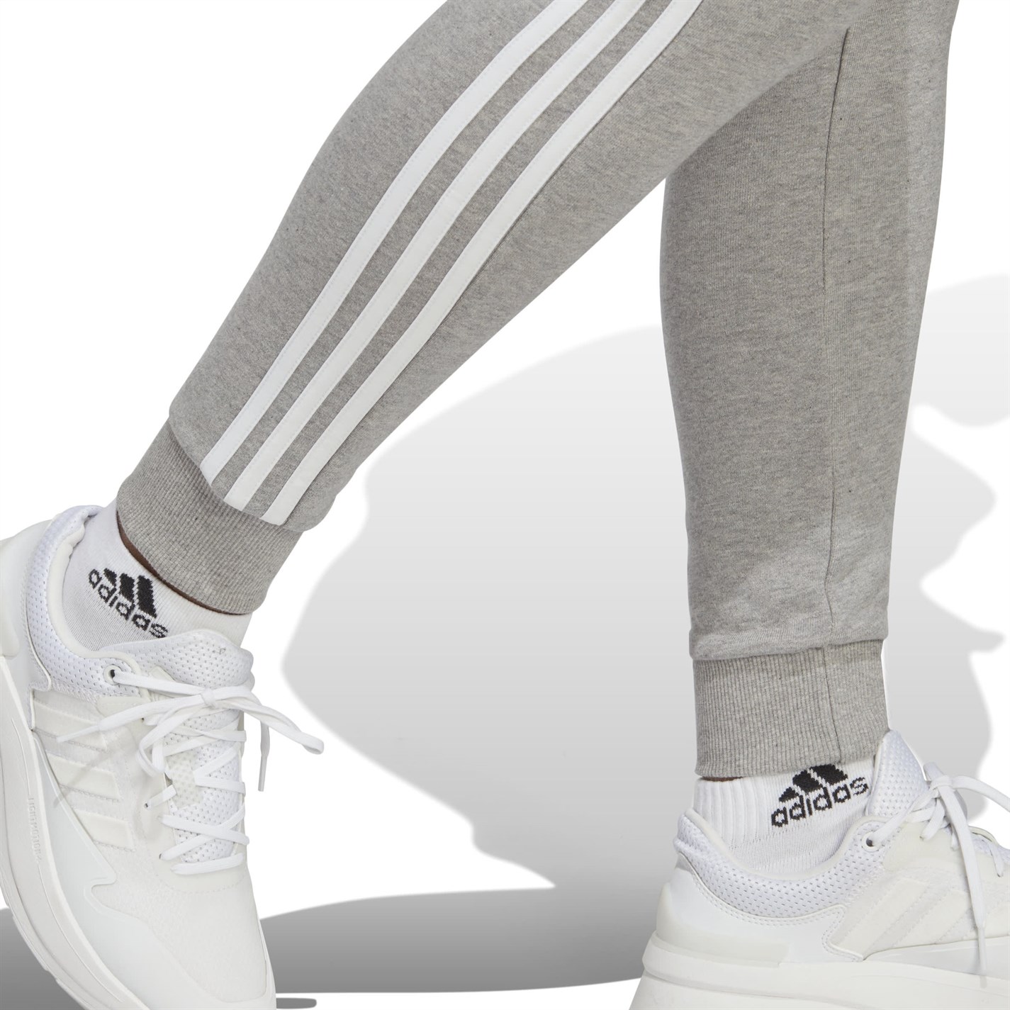 Pantaloni adidas 3-Stripes Slim pentru femei med gri