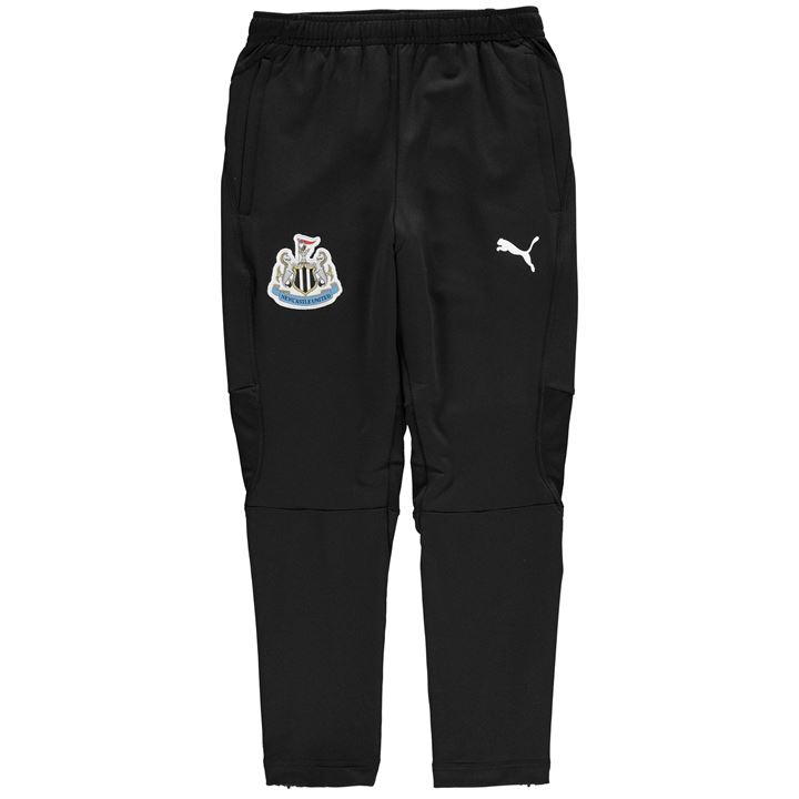 Pantaloni antrenament sport Puma Newcastle United 2018 2019 pentru copii negru alb