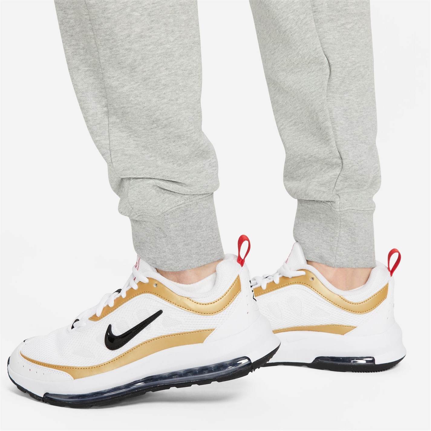 Pantaloni caldurosi Nike Sportswear Essential pentru femei gri hth alb