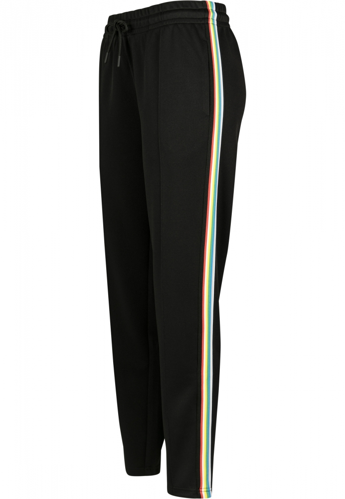 Pantaloni de trening dungi laterale multicolore pentru Femei negru Urban Classics