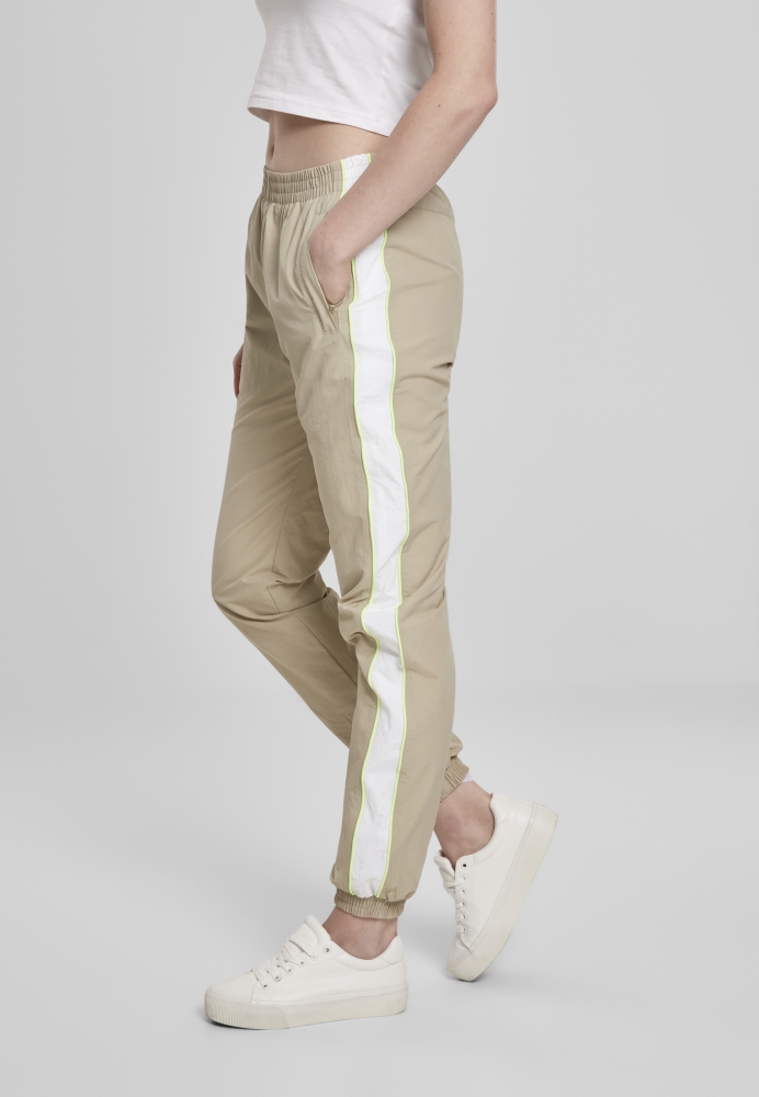 Pantaloni de trening Piped pentru Femei gri verde Urban Classics