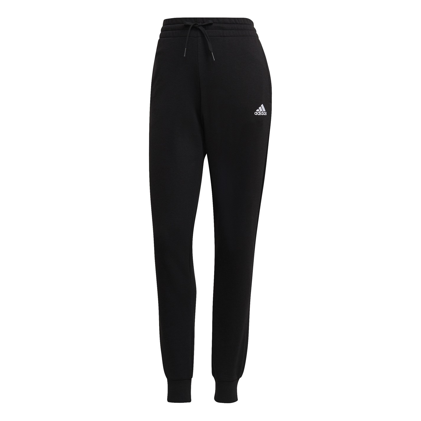 Pantaloni jogging adidas Linear Slim Fit bumbac pentru femei negru alb