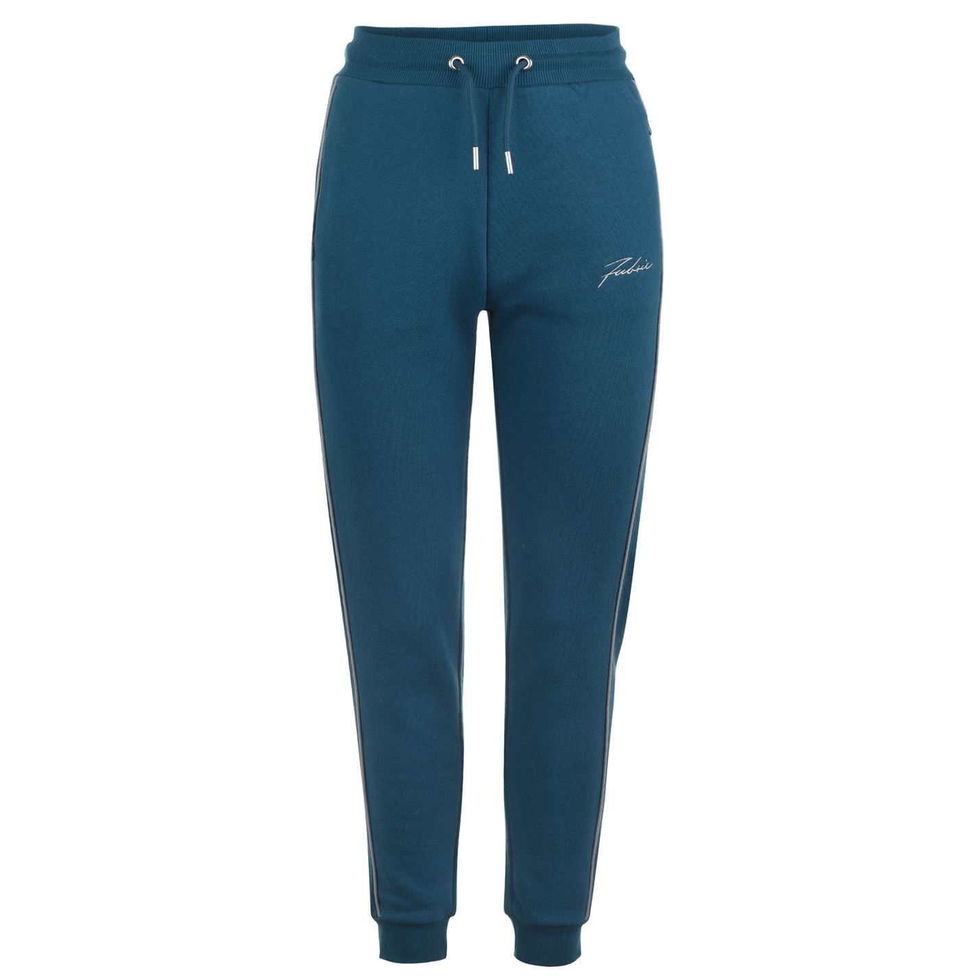 Pantaloni jogging Fabric Slim Piped pentru Femei bleu