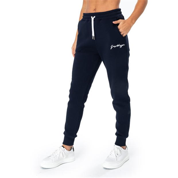 Pantaloni jogging Hype Scribble Logo pentru femei bleumarin