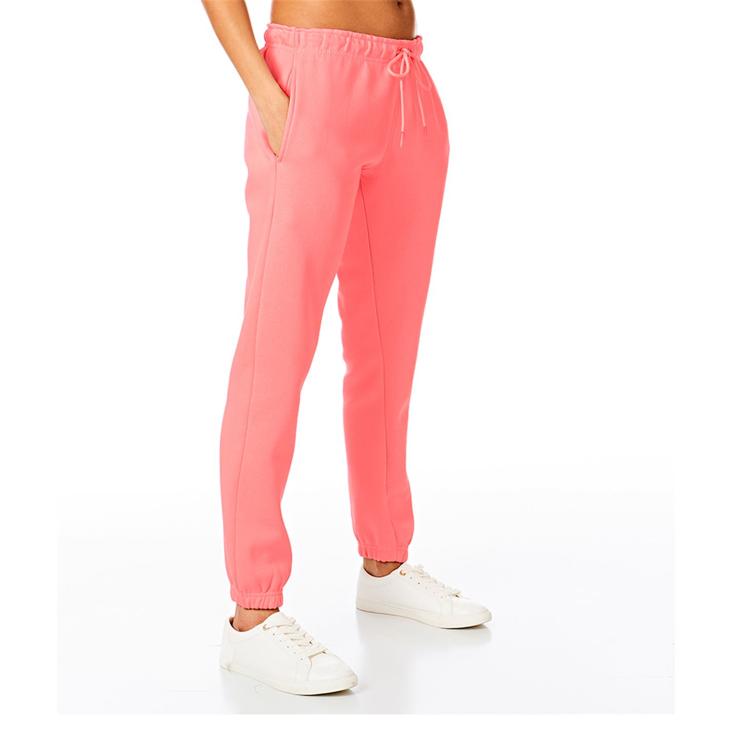 Pantaloni jogging Light and Shade cu mansete pentru Femei roz