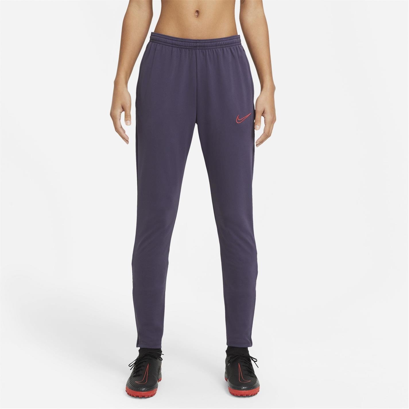 Pantaloni Nike Academy Soccer pentru femei prpl rosu