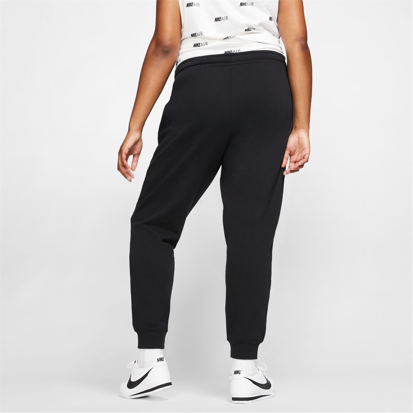Pantaloni jogging Nike Air pentru femei negru alb