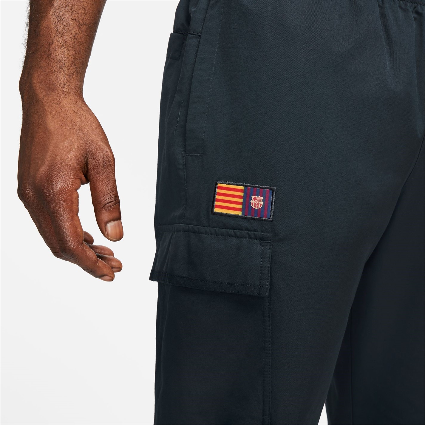 Pantaloni Nike F.C. Barcelona Woven fotbal albastru