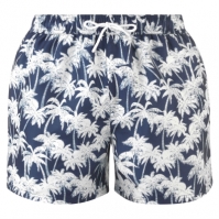Pantaloni scurti Hot Tuna Palm Print pentru Barbati med albastru