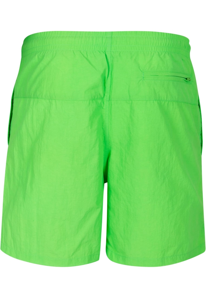 Pantaloni scurti inot verde neon Urban Classics