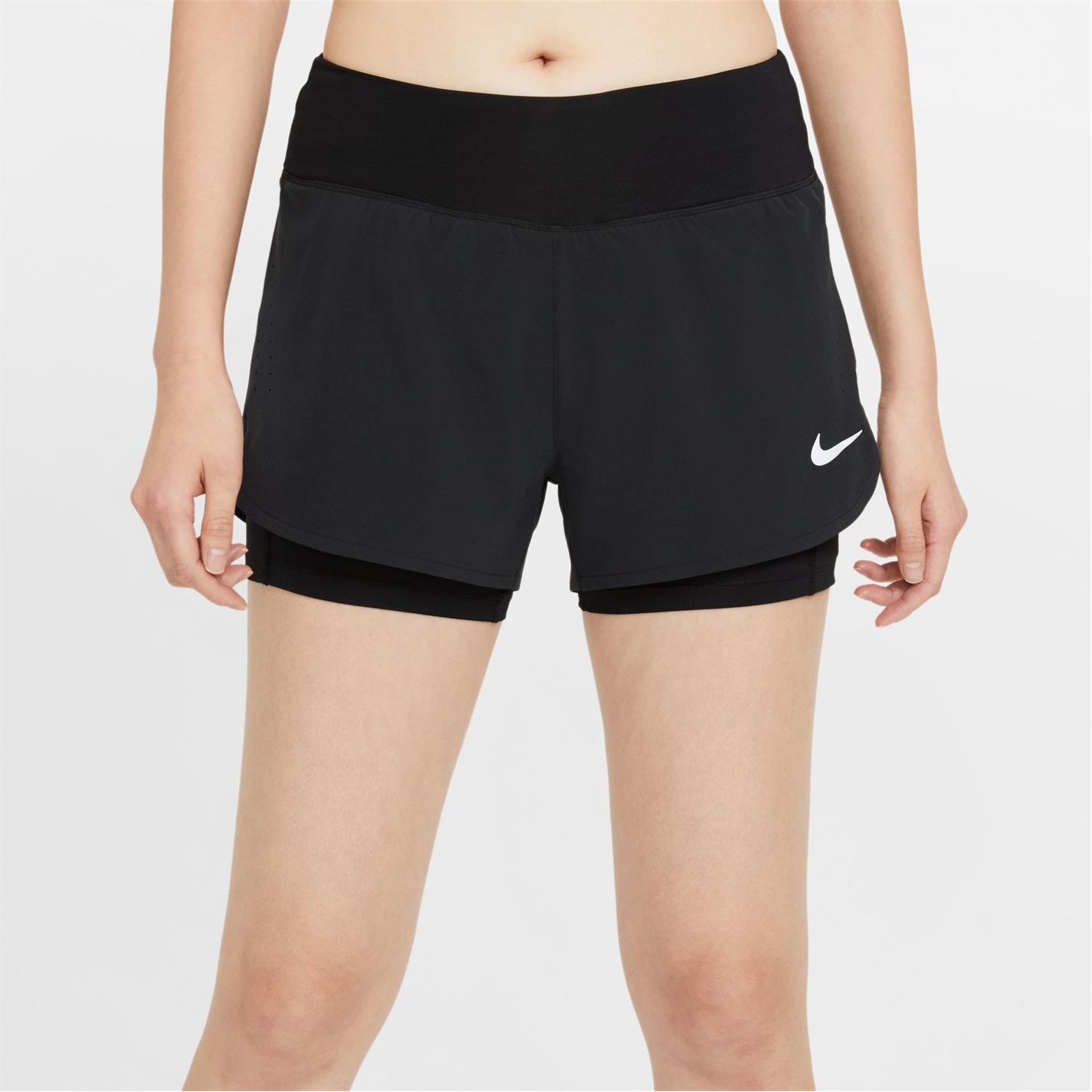 Pantaloni scurti Nike Eclipse 2-In-1 alergare pentru femei negru